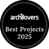 Premio Archilovers Best Projects 2025 in cerchio nero