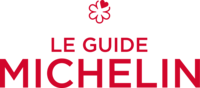 Logo della Guida Michelin con scritta rossa e simbolo